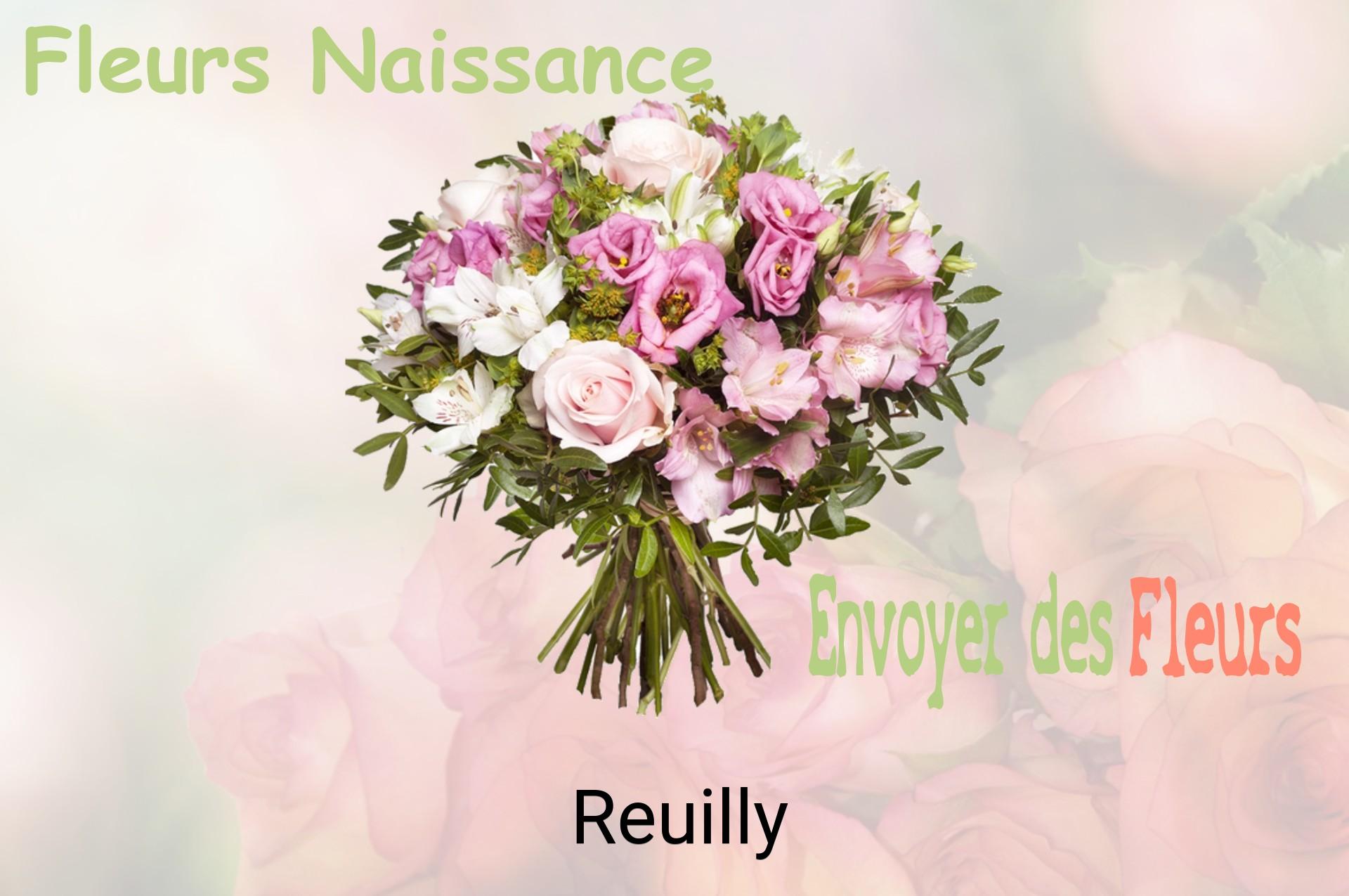 Bouquet de fleurs de naissance livré à Reuilly